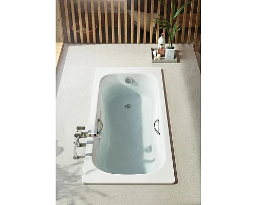 Заказать Ванна стальная 170х70 см с отверстиями под ручки Roca Princess N 2209E0000 в магазине сантехники Santeh-Crystal.ru