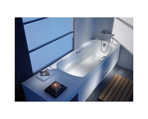 Заказать Ванна стальная с отверстиями под ручки 180х80 см Roca Swing 2200E0000 в магазине сантехники Santeh-Crystal.ru