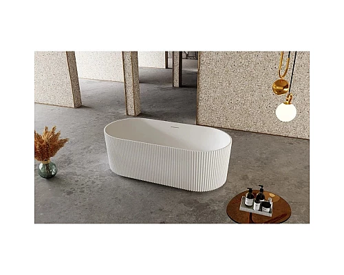 Купить Ванна из литого мрамора 170х75 см Abber Stein AS9601 в магазине сантехники Santeh-Crystal.ru