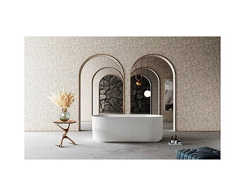 Купить Ванна из литого мрамора 170х75 см Abber Stein AS9601 в магазине сантехники Santeh-Crystal.ru