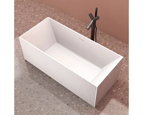 Приобрести Ванна из литого мрамора 170х75 см Abber Stein AS9602 в магазине сантехники Santeh-Crystal.ru