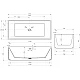 Приобрести Ванна из литого мрамора 170х75 см Abber Stein AS9602 в магазине сантехники Santeh-Crystal.ru