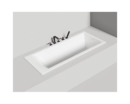 Купить Ванна из литьевого мрамора 169,8x75 см Salini S-Sense Cascata Kit 104313G в магазине сантехники Santeh-Crystal.ru