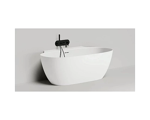 Заказать Ванна из литьевого мрамора 170x90 см Salini S-Stone Alda Wall 101925M в магазине сантехники Santeh-Crystal.ru