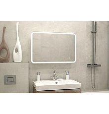 ТОКИО Зеркало-шкаф 900х530 с розеткой LED