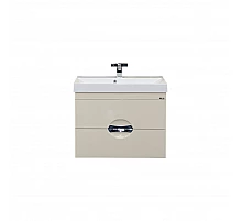 Жасмин - 50 Тумба подвесная с 2 ящ. бежевая эмаль направл. с доводчиком / раковина
