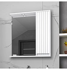 BALATON - 75 Зеркало-шкаф правый, белый