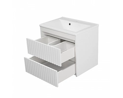 Заказать BALATON - 65 Тумба подвесная с 2 ящ., белый / раковина в магазине сантехники Santeh-Crystal.ru