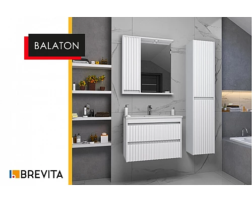 Приобрести BALATON - 35 Пенал левый подвесной, белый в магазине сантехники Santeh-Crystal.ru