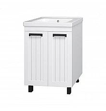 Спарта - 65 Тумба напольная 2 дв. белая / раковина