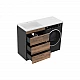 Приобрести Коломбо - 60 Тумба под стиральную машину напольная 3 ящ. / раковина левая в магазине сантехники Santeh-Crystal.ru
