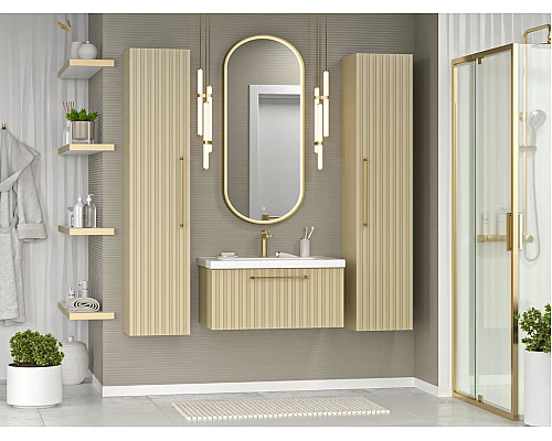 Купить ALICANTE - 35 Пенал подвесной универс. капучино в магазине сантехники Santeh-Crystal.ru