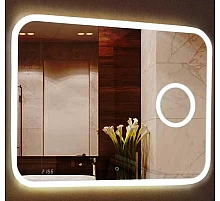 СТАЙЛ "B 135" Зеркало 1200*800 с увеличительным зеркалом, часами
