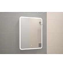 ЭЛИОТ Зеркало-шкаф 600х800, правый с розеткой LED