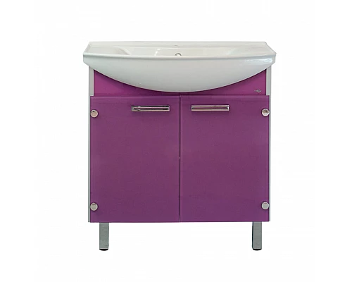 Приобрести Эмма - 85 Тумба  сиреневая / раковина в магазине сантехники Santeh-Crystal.ru
