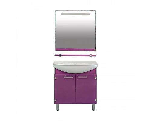 Приобрести Эмма - 85 Тумба  сиреневая / раковина в магазине сантехники Santeh-Crystal.ru