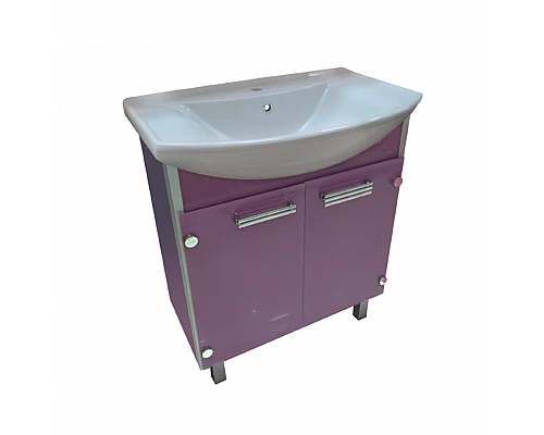 Приобрести Эмма - 85 Тумба  сиреневая / раковина в магазине сантехники Santeh-Crystal.ru