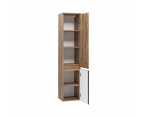 Приобрести DAKOTA - 35 Пенал подвес/напол. правый (ДСП (Дуб Гал. Черный кварц) в магазине сантехники Santeh-Crystal.ru