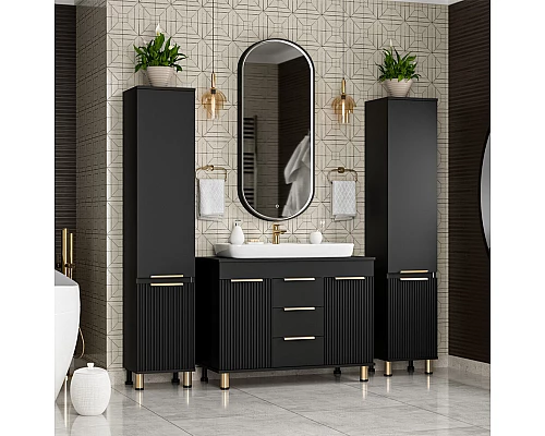 Заказать ENFIDA - 35 Пенал универс. левый черный в магазине сантехники Santeh-Crystal.ru