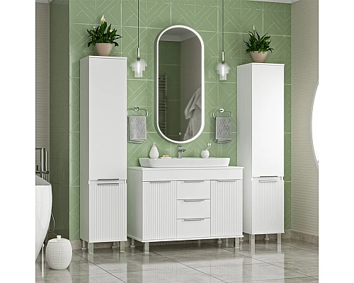 Приобрести ENFIDA - 35 Пенал универс. левый белый в магазине сантехники Santeh-Crystal.ru