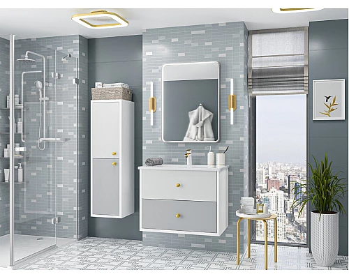 Приобрести Анастейша - 35 Пенал подвесной левый в магазине сантехники Santeh-Crystal.ru