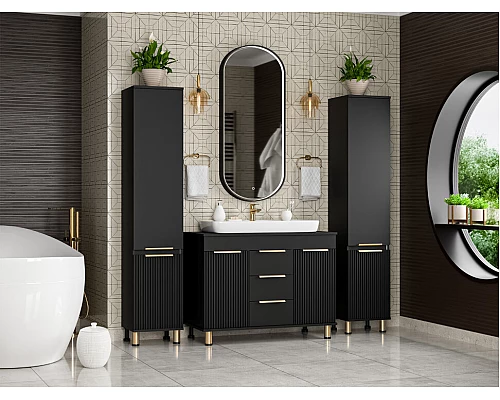 Заказать ENFIDA - 35 Пенал универс. левый черный в магазине сантехники Santeh-Crystal.ru