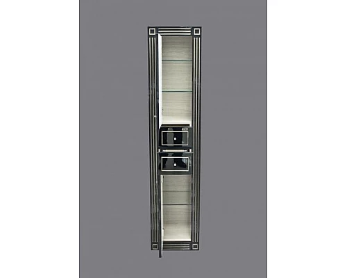 Приобрести Venezia Пенал - 40 лев. с 2 ящ. черный с серебром в магазине сантехники Santeh-Crystal.ru