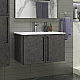 Приобрести ROCK - 75 Тумба прямая подвесная темно-серый (Чикаго) ЛДСП в магазине сантехники Santeh-Crystal.ru