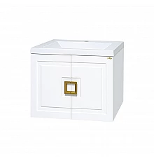 Галвер - 60 Тумба прямая подвесная белая