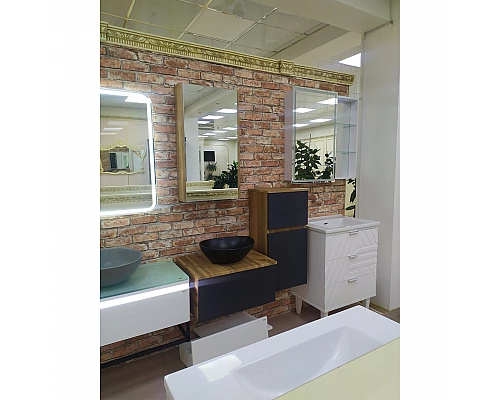 Заказать Ива - 90 Тумба подвесная Графит пленка 1 ящ в магазине сантехники Santeh-Crystal.ru