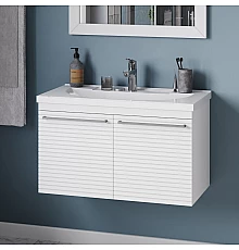 CATANIA - 80 Тумба подвесная белая (эмаль)