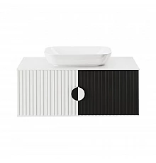 RICHARD -105 Тумба подвесная 2 дв. белый/черный