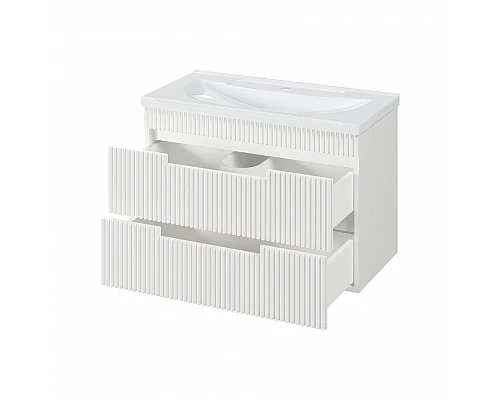 Купить ARIANA - 80 Тумба подвесная с 2 ящ. белая (эмаль) в магазине сантехники Santeh-Crystal.ru