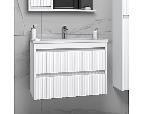 Заказать BALATON - 90 Тумба подвесная с 2 ящ., белый в магазине сантехники Santeh-Crystal.ru