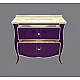 Приобрести Анжелика -100 Тумба сиреневая сусальное серебро с 2 ящ./столешница в магазине сантехники Santeh-Crystal.ru