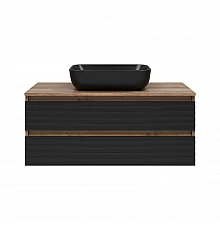 DAKOTA -100 Тумба подвесная 2 ящ.  (ДСП (Дуб Гал. Черный кварц)