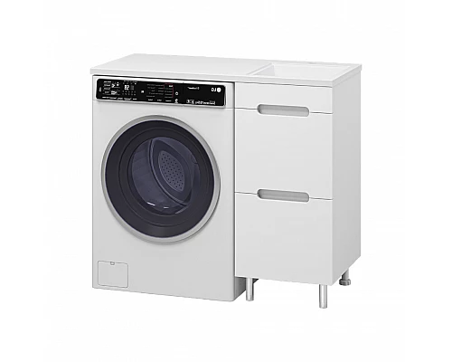 Заказать Байкал - 40 Тумба под стиральную машину 2 ящ .ПВХ (аналог Фостера) в магазине сантехники Santeh-Crystal.ru