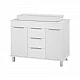 Приобрести ENFIDA -100 Тумба напольная 3 ящ. белая мат. эмаль (Энфида) в магазине сантехники Santeh-Crystal.ru