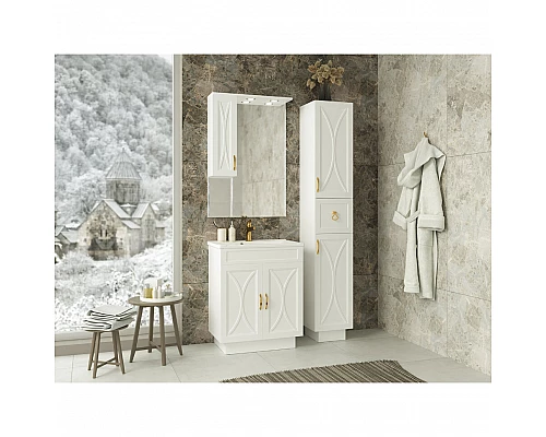 Купить Амбра - 70 тумба прямая белая в магазине сантехники Santeh-Crystal.ru