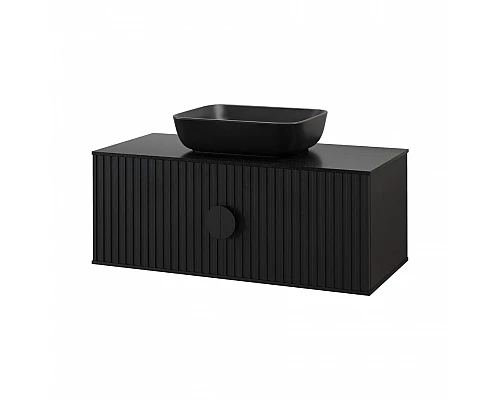 Заказать RICHARD -105 Тумба подвесная 2 дв. черный в магазине сантехники Santeh-Crystal.ru