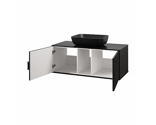 Заказать RICHARD -105 Тумба подвесная 2 дв. черный в магазине сантехники Santeh-Crystal.ru