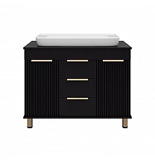 ENFIDA -100 Тумба напольная 3 ящ. черная мат. эмаль (Энфида)