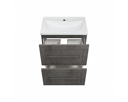 Заказать Марта - 60 Тумба напольная 2 ящ. темный бетон в магазине сантехники Santeh-Crystal.ru