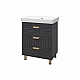 Заказать GLOSTER - 70 Тумба с 3 ящ. напольная, графит в магазине сантехники Santeh-Crystal.ru