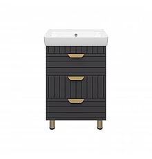 GLOSTER - 60 Тумба с 3 ящ. напольная, графит