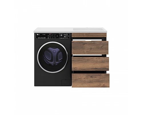 Купить Коломбо - 60 Тумба под стиральную машину напольная 3 ящ. в магазине сантехники Santeh-Crystal.ru