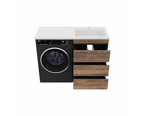 Купить Коломбо - 60 Тумба под стиральную машину напольная 3 ящ. в магазине сантехники Santeh-Crystal.ru