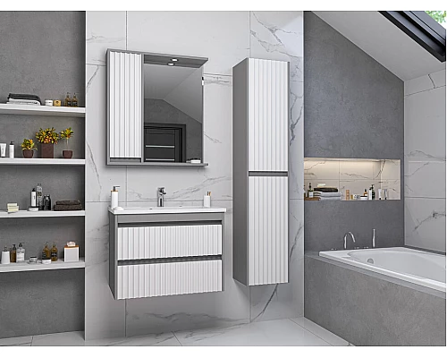 Заказать BALATON -100 Тумба подвесная с 2 ящ., комбинированный в магазине сантехники Santeh-Crystal.ru