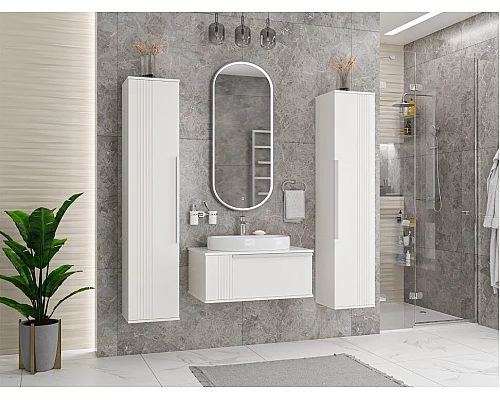 Купить SAVOY - 80 Тумба подвесная с 1 ящ. белый в магазине сантехники Santeh-Crystal.ru