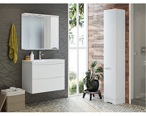 Купить Атлантик - 60 Тумба подвесная с 2 ящ. закруг. края в магазине сантехники Santeh-Crystal.ru